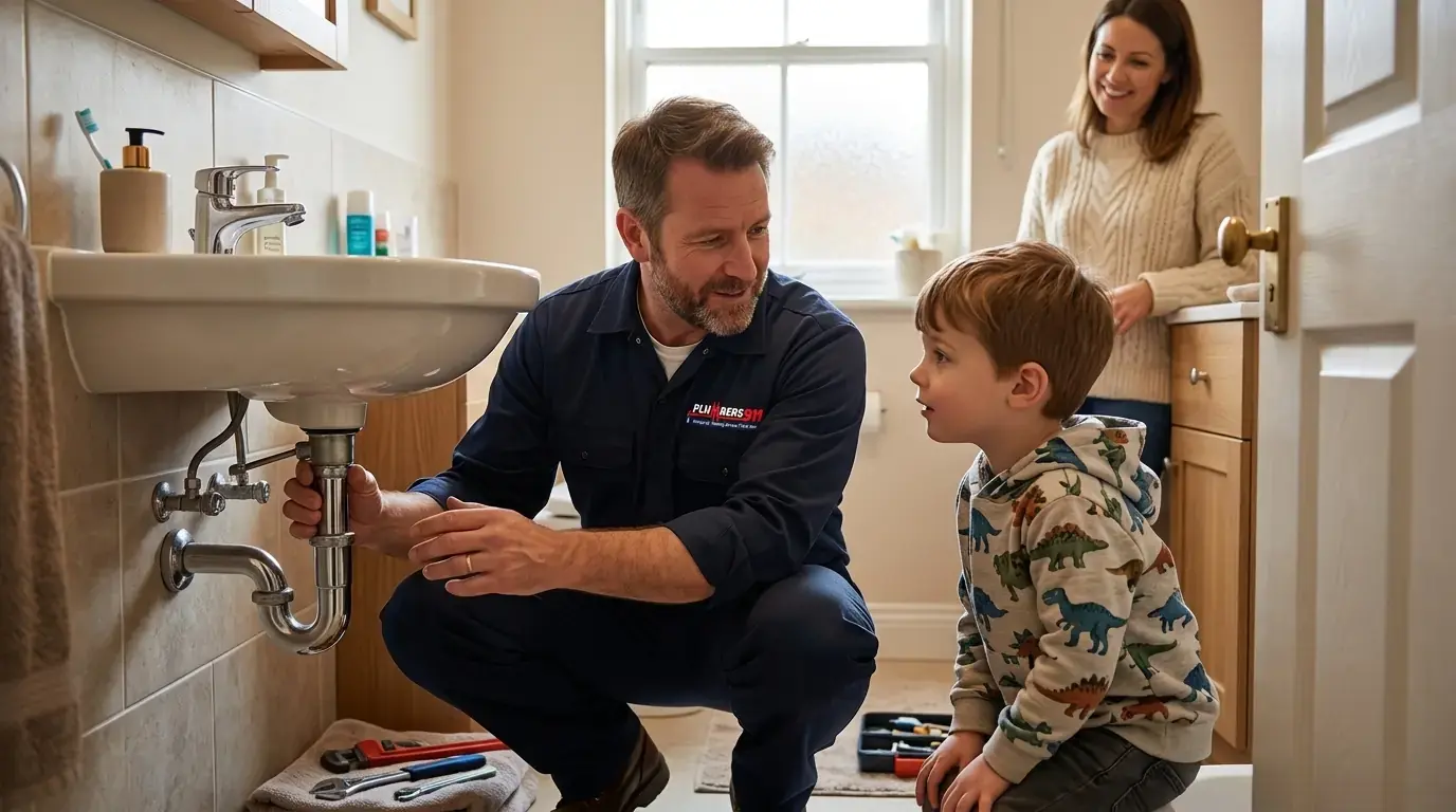 Licensed plumber at work in Robbins, IL